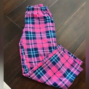 PLAID FLEECE PAJAMA PANTS 7-8